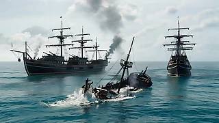 2 pirates fucked sailors after an obstacle klutz